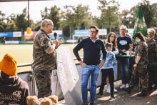 Kdr Oberst Schütte und Bürgermeister Wohlgemuth beim Veteranentag