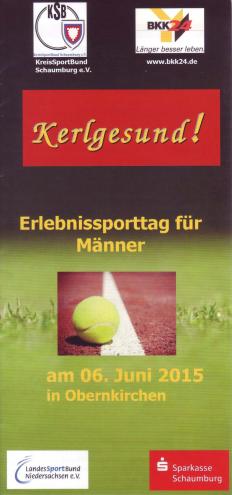 Erlebnissporttag für Männer am 06.06.2015 in Obernkirchen